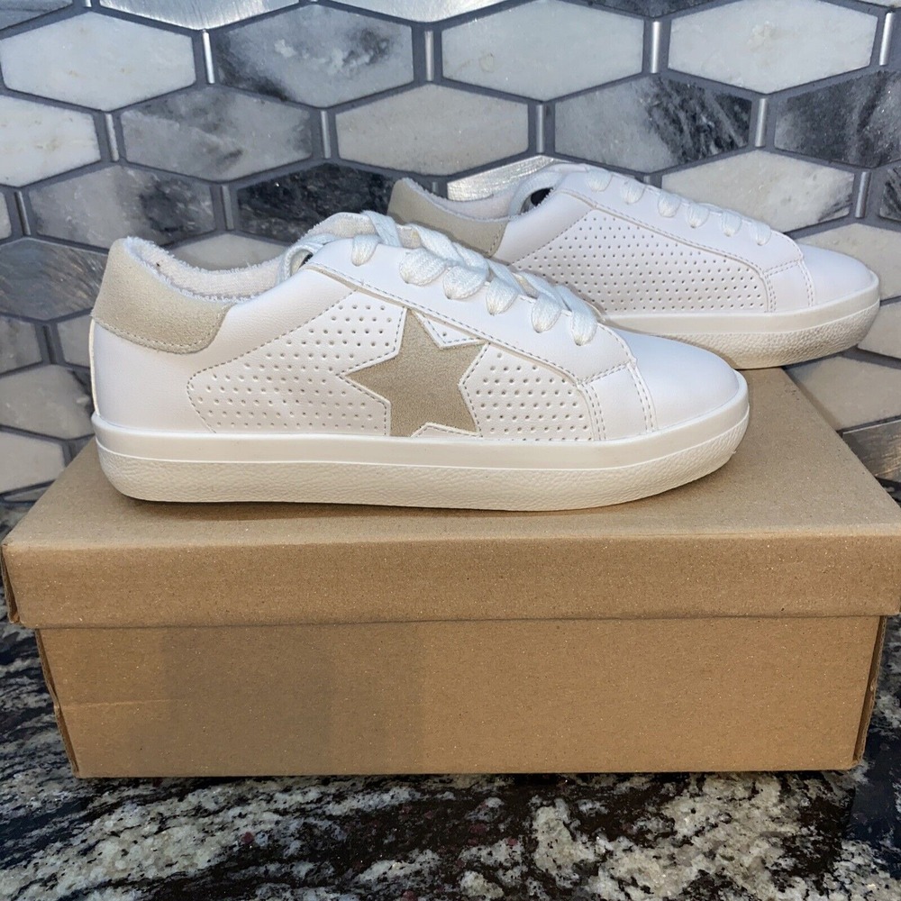 Steve Madden Womens‎ Starling Sneaker, White MultiX size 5.5 NEW WITH BOX